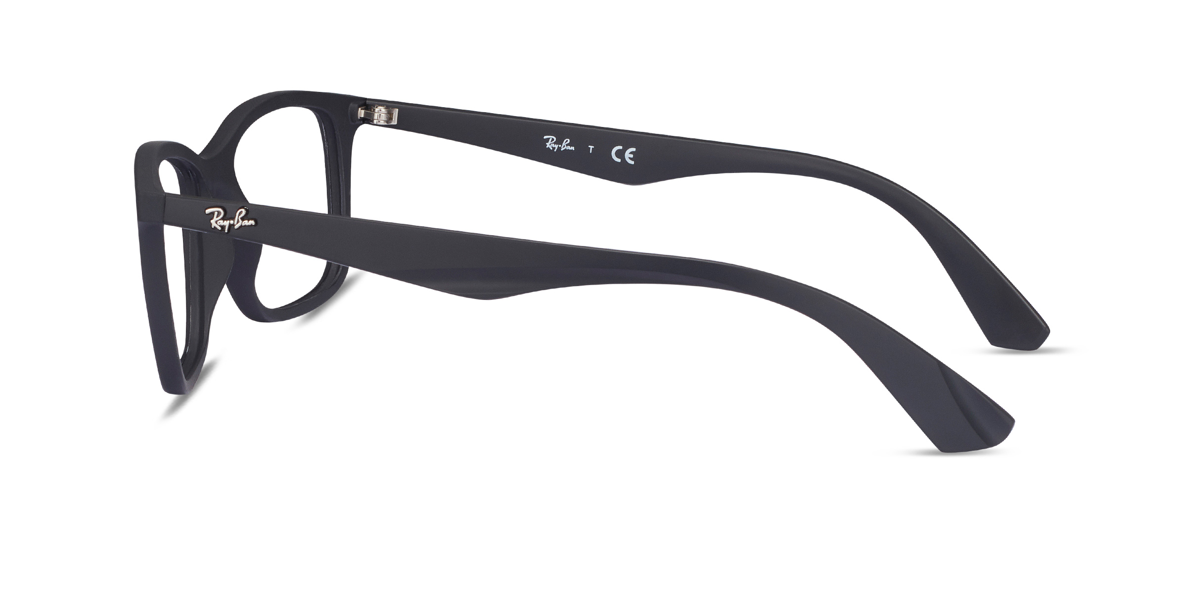 Ray-Ban RB7047 - Rectangle Black Frame Eyeglasses | Eyebuydirect