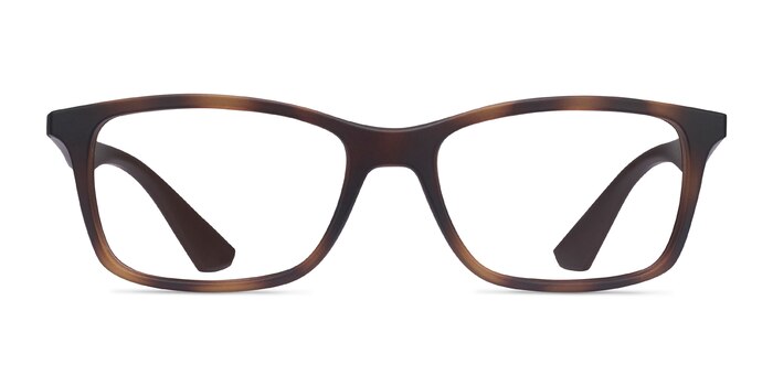 Ray-Ban RB7047 Tortoise Brown Plastic Eyeglass Frames from EyeBuyDirect
