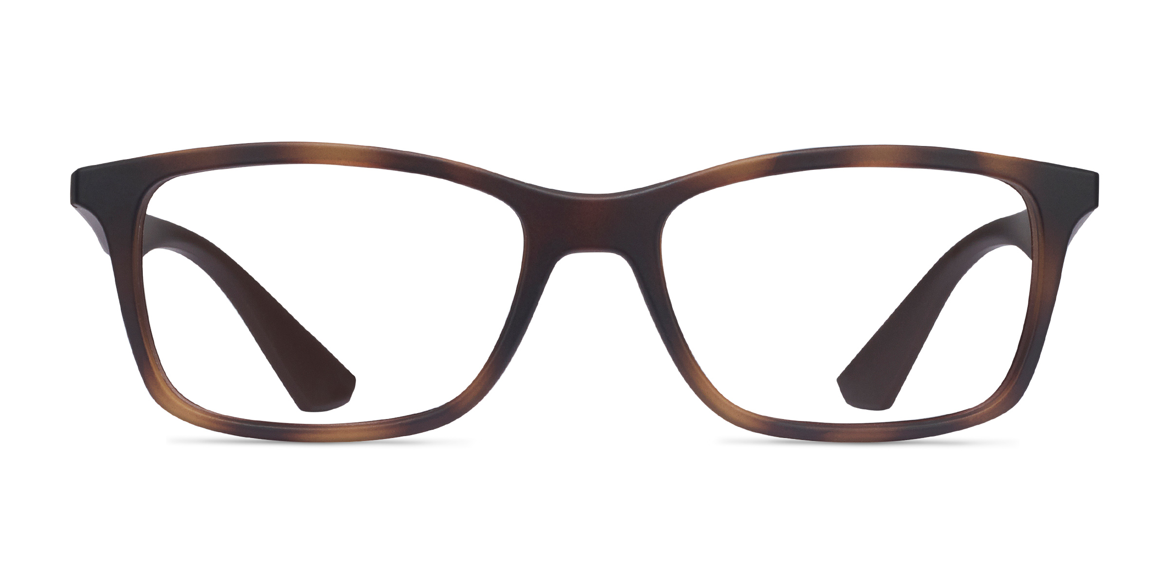 RayBan RB7047 Rectangle Tortoise Brown Frame Eyeglasses Eyebuydirect