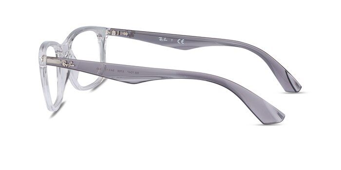 Ray-Ban RB7047 Clear & Gray Plastique Montures de lunettes de vue d'EyeBuyDirect