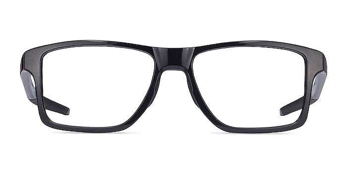 Oakley Chamfer Squared Polished Black Plastic Eyeglass Frames from EyeBuyDirect