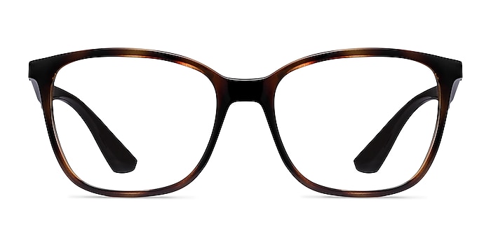 Ray-Ban RB7066 Tortoise Brown Plastic Eyeglass Frames from EyeBuyDirect