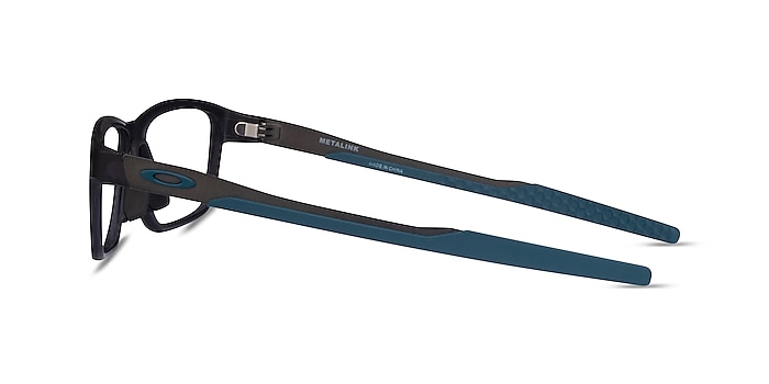 Oakley Metalink Satin Gray Smoke Plastique Montures de lunettes de vue d'EyeBuyDirect