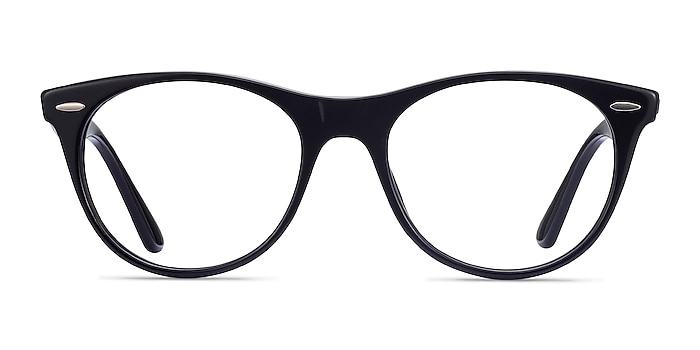 Ray-Ban RB2185V Black Acetate Eyeglass Frames from EyeBuyDirect