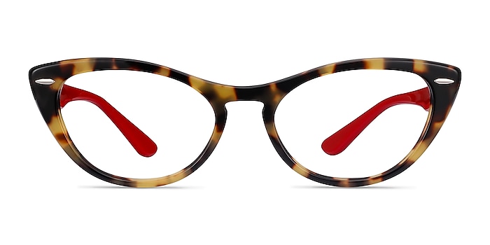Ray-Ban Nina Tortoise Red Acetate Eyeglass Frames from EyeBuyDirect