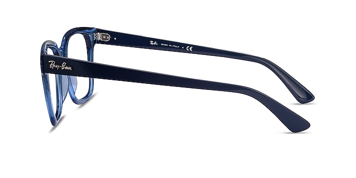 Ray-Ban RB4323V Clear Blue Plastic Eyeglass Frames from EyeBuyDirect
