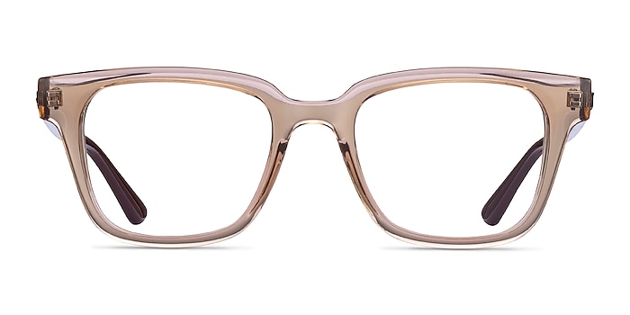 Ray-Ban RB4323V Clear Brown Plastic Eyeglass Frames from EyeBuyDirect