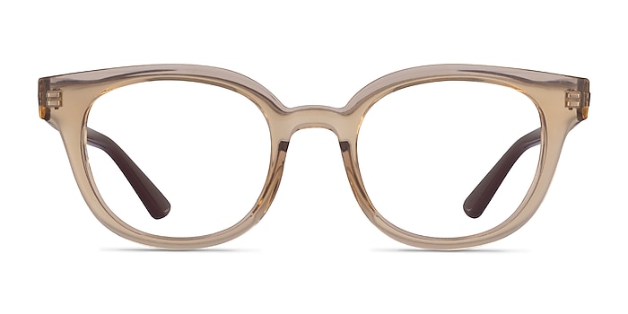 Ray-Ban RB4324V Clear Brown Plastic Eyeglass Frames from EyeBuyDirect