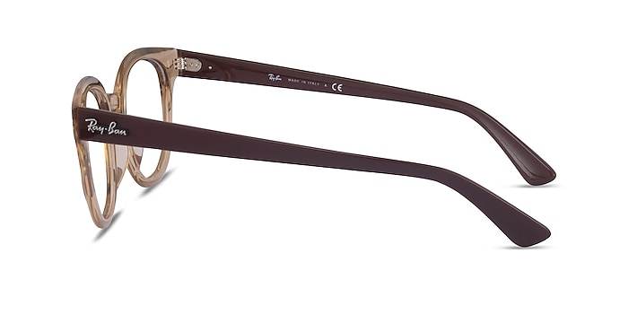 Ray-Ban RB4324V Clear Brown Plastique Montures de lunettes de vue d'EyeBuyDirect