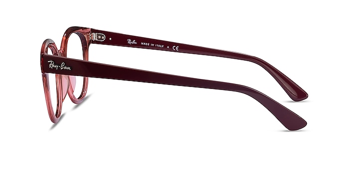Ray-Ban RB4324V Clear Pink Plastique Montures de lunettes de vue d'EyeBuyDirect