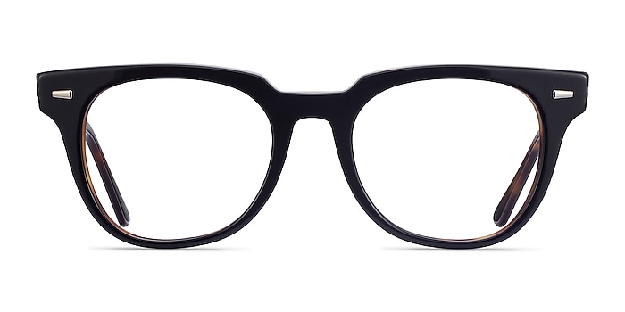 Ray-Ban Meteor Black Tortoise Acetate Eyeglass Frames from EyeBuyDirect