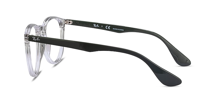 Ray-Ban RB7046 Clear Green Plastic Eyeglass Frames from EyeBuyDirect