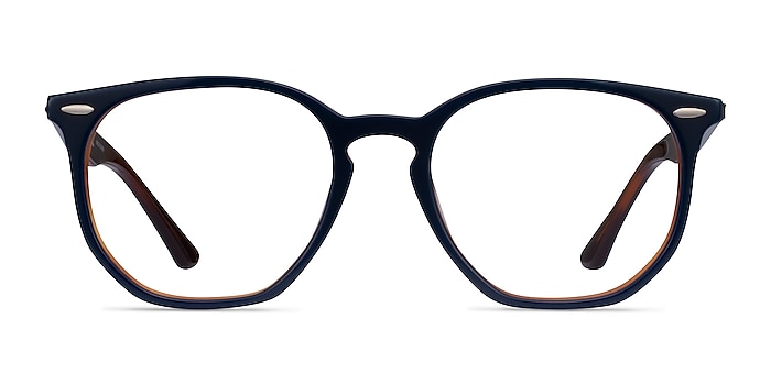 Ray-Ban RB7151 Blue Tortoise Acetate Eyeglass Frames from EyeBuyDirect
