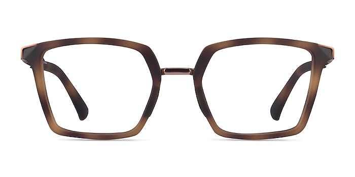 Oakley Sideswept Rx Tortoise & Rose Gold Metal Eyeglass Frames from EyeBuyDirect