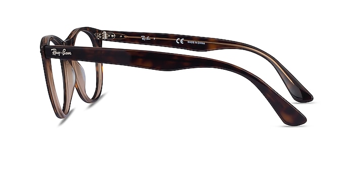 Ray-Ban RB2185V Leopard Acetate Eyeglass Frames from EyeBuyDirect