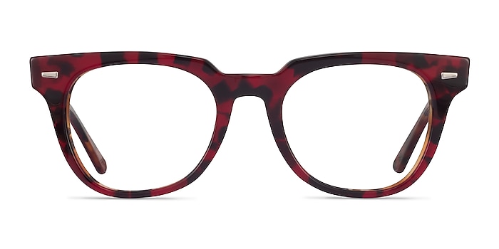 Ray-Ban Meteor Red Tortoise Acetate Eyeglass Frames from EyeBuyDirect