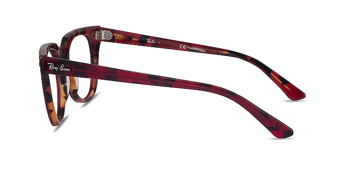 Ray-Ban Meteor Red Tortoise Acetate Eyeglass Frames from EyeBuyDirect