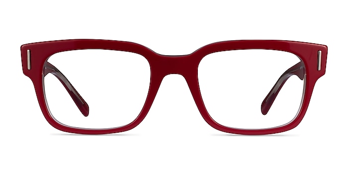 Ray-Ban Jeffrey Light Red Acetate Eyeglass Frames from EyeBuyDirect