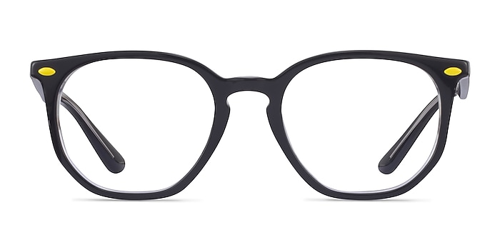 Ray-Ban RB7151M Gray & Clear Acetate Eyeglass Frames from EyeBuyDirect