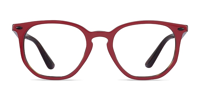 Ray-Ban RB7151M Red & Tortoise Acetate Eyeglass Frames from EyeBuyDirect