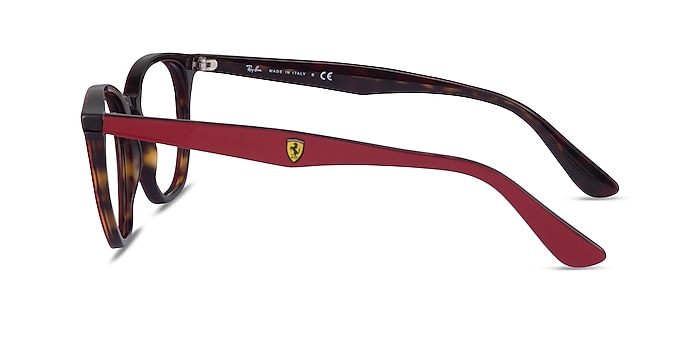 Ray-Ban RB7151M Red & Tortoise Acetate Eyeglass Frames from EyeBuyDirect