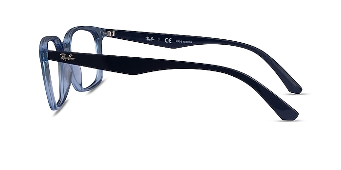 Ray-Ban RB7176 Clear Blue Plastique Montures de lunettes de vue d'EyeBuyDirect