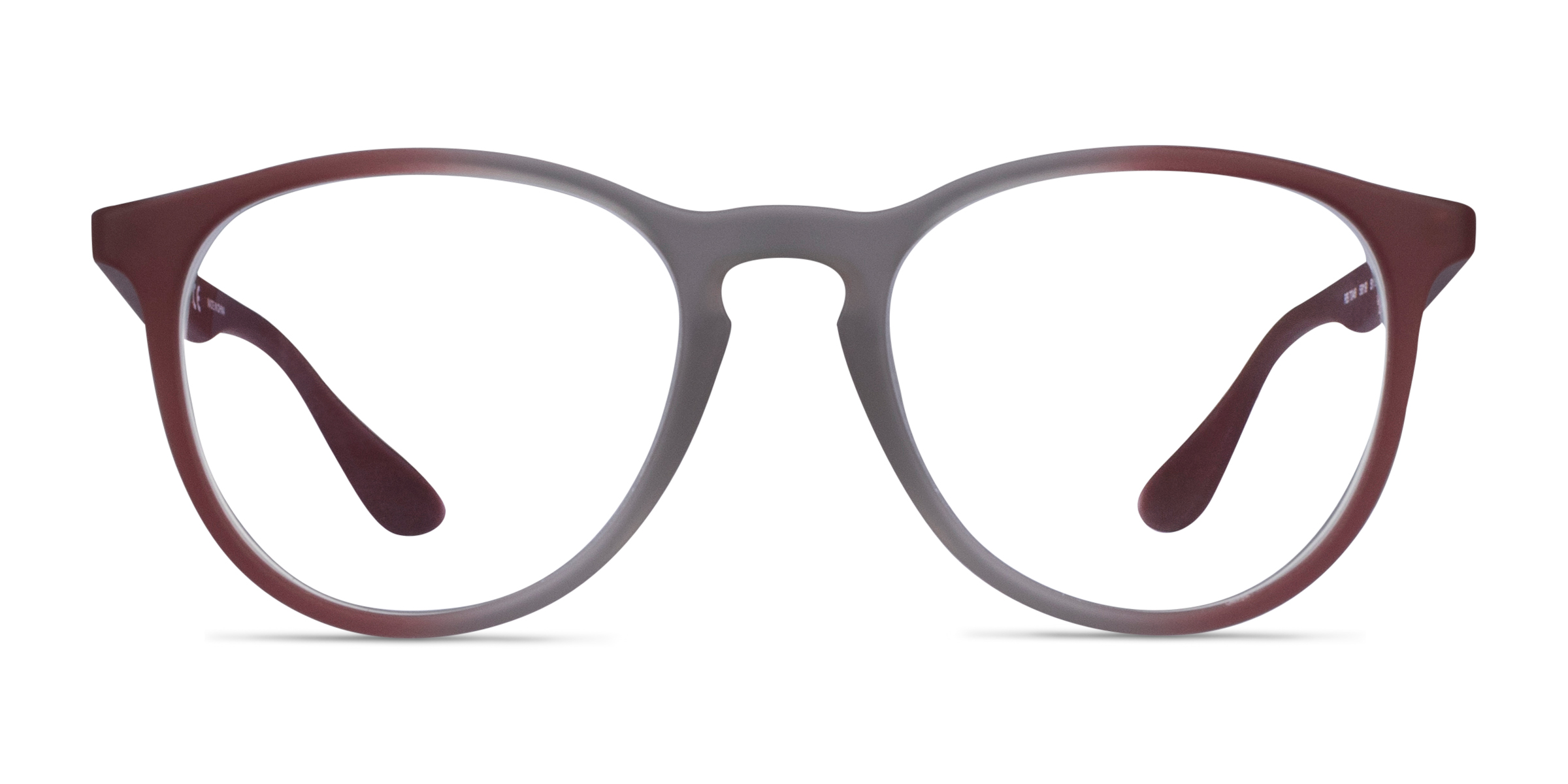 Ray-Ban RB7046 - Round Gray Red Frame Glasses For Women | Eyebuydirect