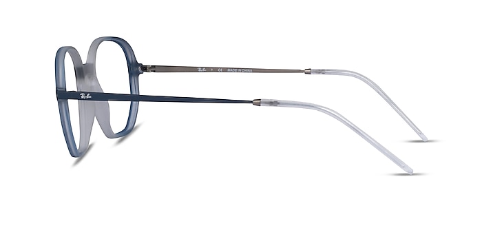 Ray-Ban RB7152 Clear Blue Metal Eyeglass Frames from EyeBuyDirect
