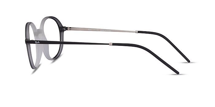 Ray-Ban RB7153 Clear Black Metal Eyeglass Frames from EyeBuyDirect