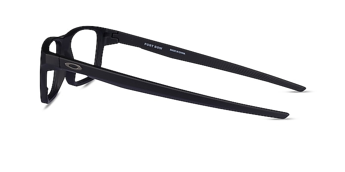 Oakley Port Bow Satin Black Plastic Eyeglass Frames from EyeBuyDirect