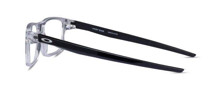 Oakley Port Bow Polished Clear Plastic Eyeglass Frames from EyeBuyDirect