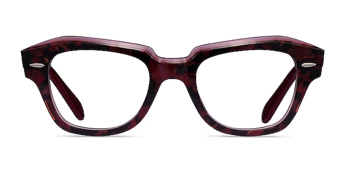 Ray-Ban RB5486 Tortoise Red Acétate Montures de lunettes de vue d'EyeBuyDirect