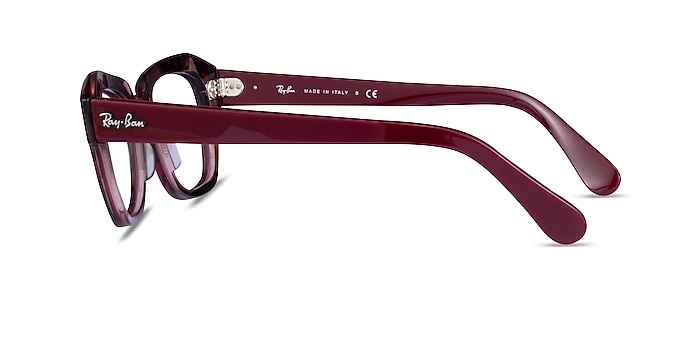 Ray-Ban RB5486 Tortoise Red Acétate Montures de lunettes de vue d'EyeBuyDirect