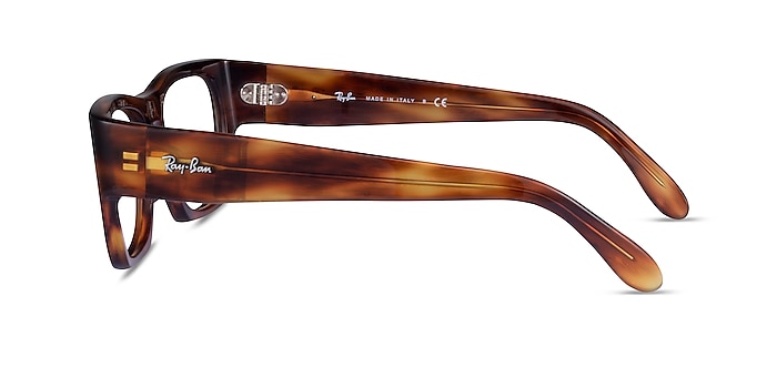 Ray-Ban Nomad Wayfarer Striped Tortoise Acetate Eyeglass Frames from EyeBuyDirect