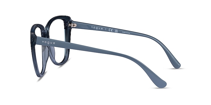 Vogue Eyewear VO5413 Transparent Blue Plastic Eyeglass Frames from EyeBuyDirect