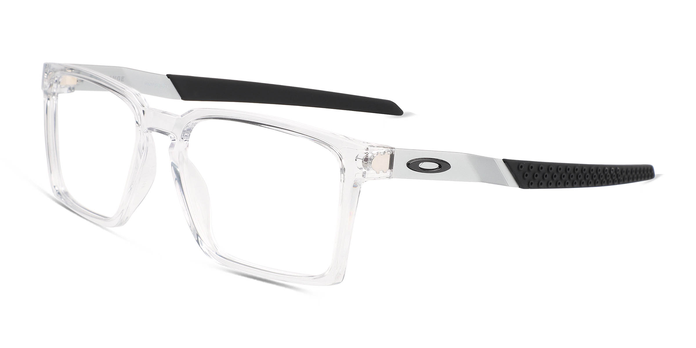 Oakley Exchange - Rectangle Polished Clear Frame Eyeglasses | Eyebuydirect