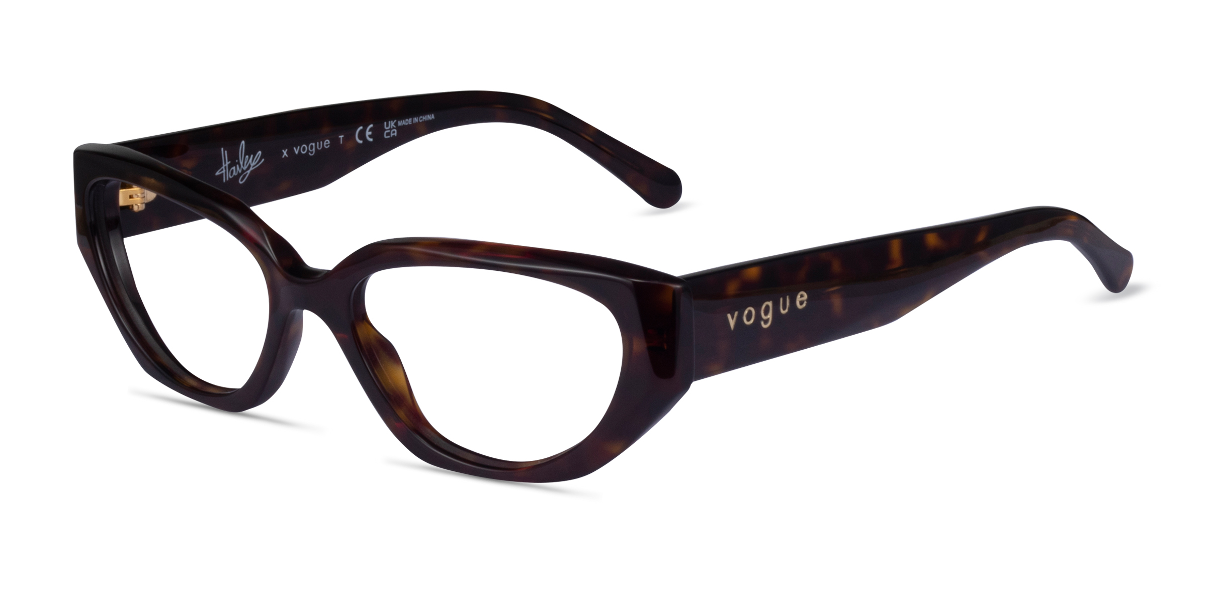 Vogue Eyewear VO5439 Cat Eye Dark Tortoise Frame Eyeglasses