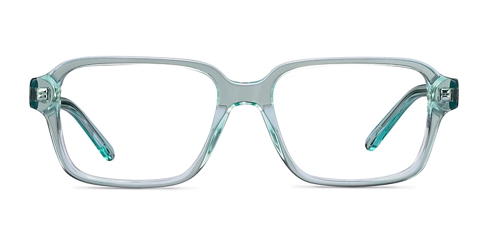 ARNETTE AN7211 POLL-OCK Clear Green Acetate Eyeglass Frames from EyeBuyDirect