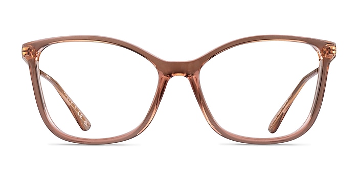 Vogue Eyewear VO5334 Pink Transparent Plastic Eyeglass Frames from EyeBuyDirect