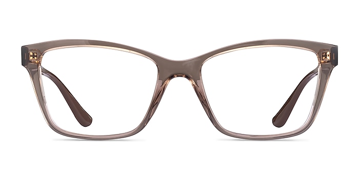 Vogue Eyewear VO5420 Transparent Brown Plastic Eyeglass Frames from EyeBuyDirect