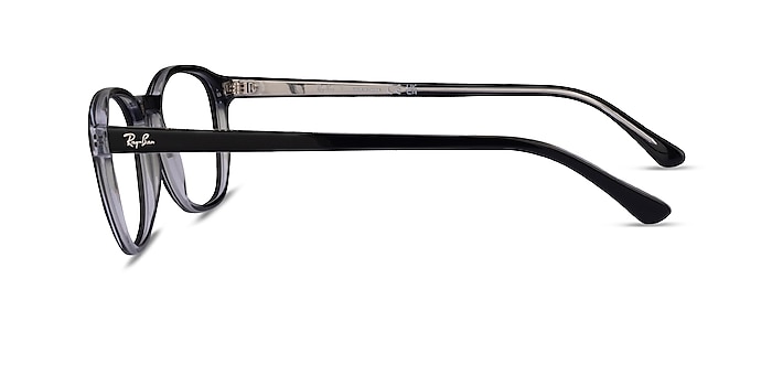 Ray-Ban RB5417 Transparent Black Acetate Eyeglass Frames from EyeBuyDirect