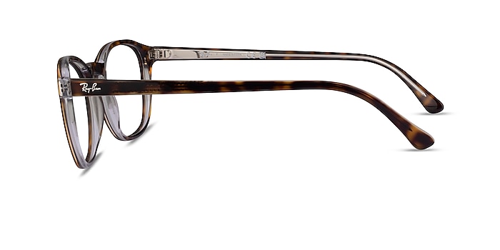 Ray-Ban RB5417 Transparent Tortoise Acetate Eyeglass Frames from EyeBuyDirect