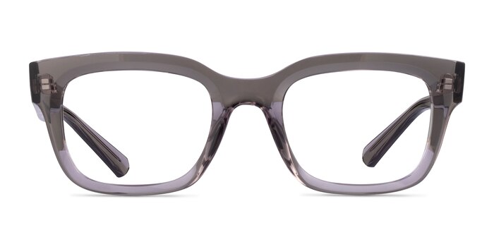 Ray-Ban RB7217 Chad Transparent Gray Plastic Eyeglass Frames from EyeBuyDirect