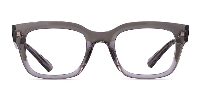 Ray-Ban RB7217 Chad Transparent Gray Plastic Eyeglass Frames from EyeBuyDirect