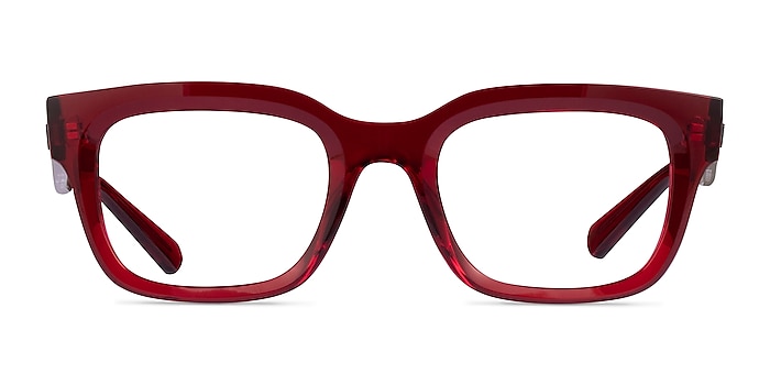 Ray-Ban RB7217 Chad Transparent Red Plastique Montures de lunettes de vue d'EyeBuyDirect