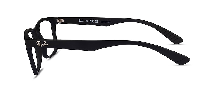 Ray-Ban RB7025 Matte Black Plastique Montures de lunettes de vue d'EyeBuyDirect