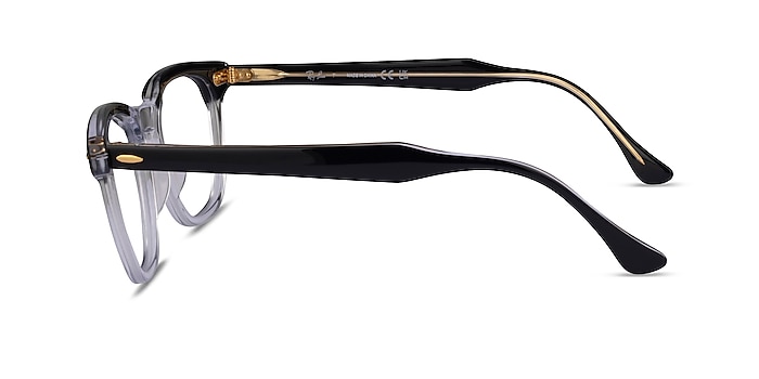 Ray-Ban RB5398 Hawkeye Clear Black Acetate Eyeglass Frames from EyeBuyDirect
