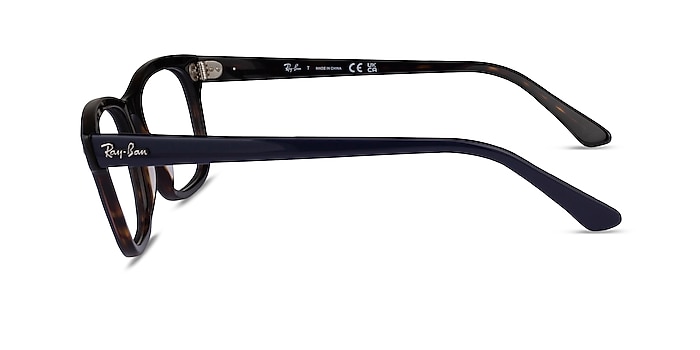 Ray-Ban RB5383 Blue Tortoise Acetate Eyeglass Frames from EyeBuyDirect