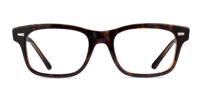Ray-Ban RB5383 Tortoise Clear Yellow Acetate Eyeglass Frames from EyeBuyDirect