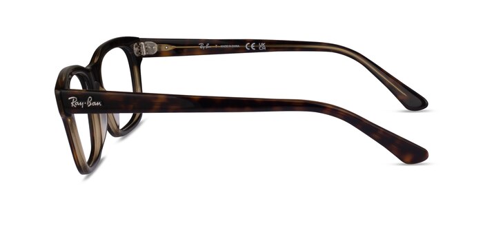 Ray-Ban RB5383 Tortoise Clear Yellow Acetate Eyeglass Frames from EyeBuyDirect